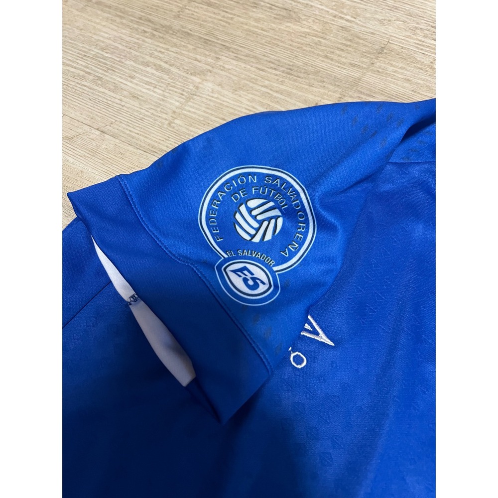 Umbro El Salvador Soccer Jersey Mens Large Blue La Selecta FIFA World Cup 2022 - Picture 6 of 10
